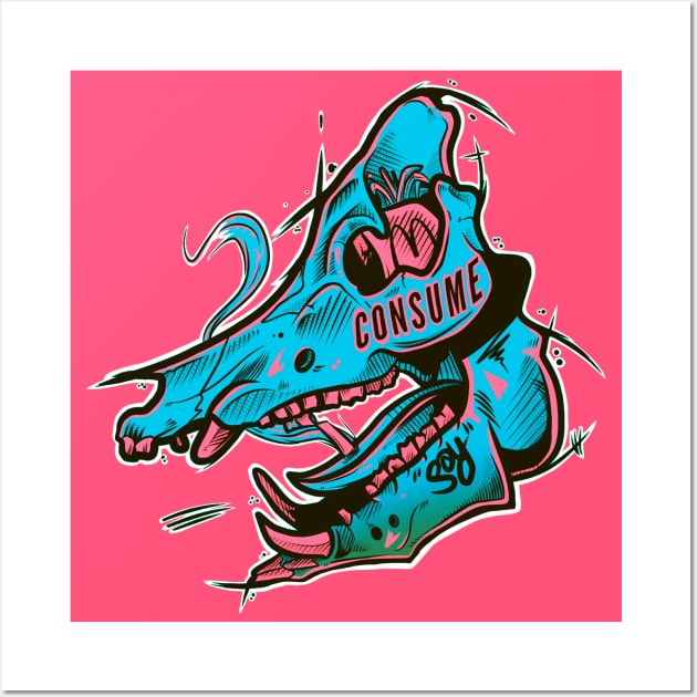 Consume Piggy Wall Art by Scottconnick